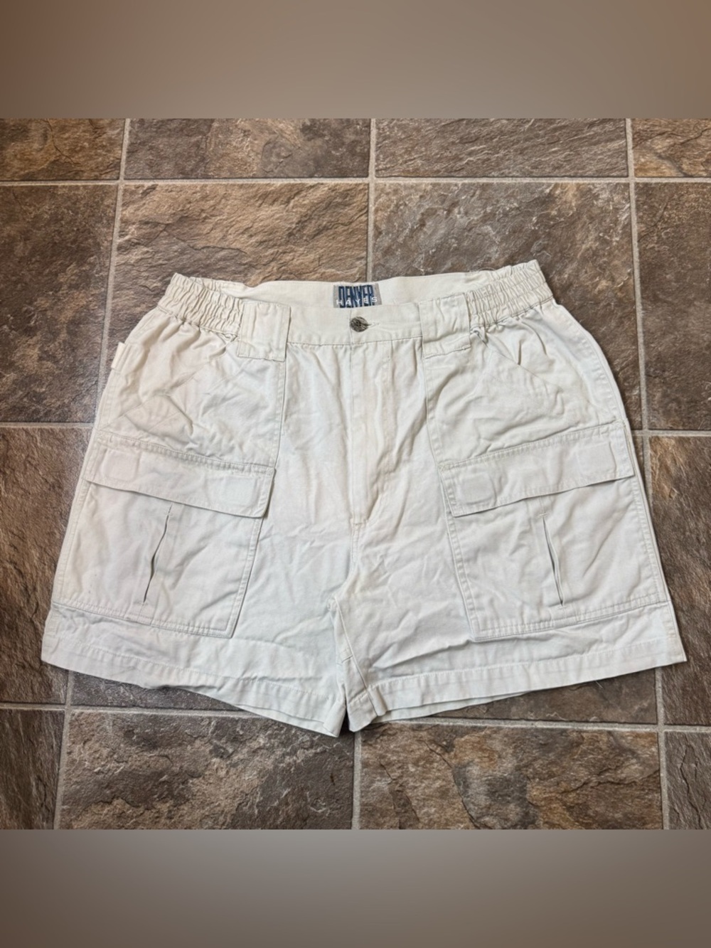 Vtg Denver Hayes Hiking Shorts Size LG Beige Color Very Nice